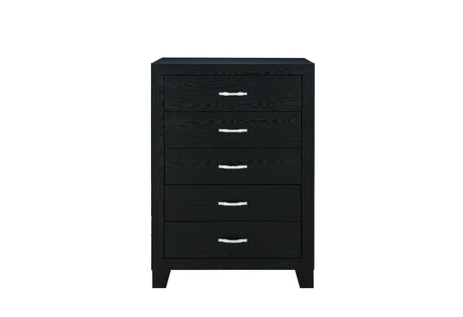 Reid - 5 Piece Queen Bedroom Set With LED - Black - alternate view 2