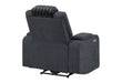 U8000 - Power Recliner With Power Headrest & LED Light - Black - alternate view 4
