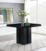 D132 - Faux Marble Counter Table - Black