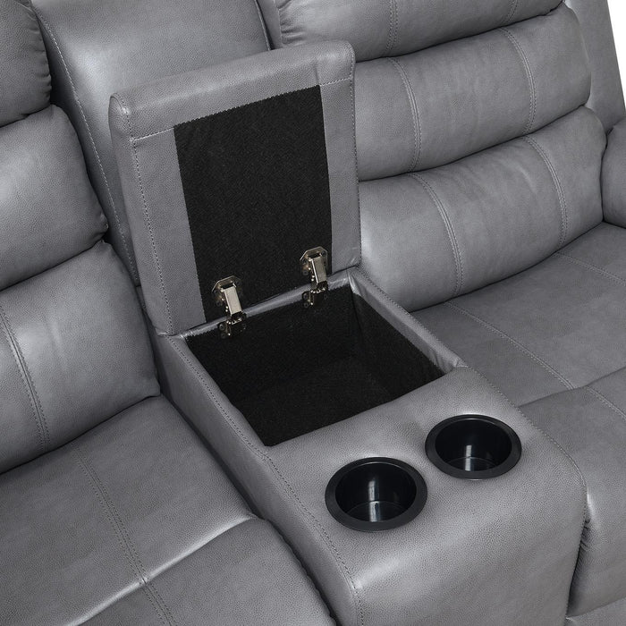 U156 - Motion LED Loveseat - Gray - alternate view 3