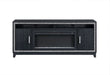 Lily - 72" Entertainment Unit With LED, Speakers, Crystal Inserts - Dark Gray - alternate view 4