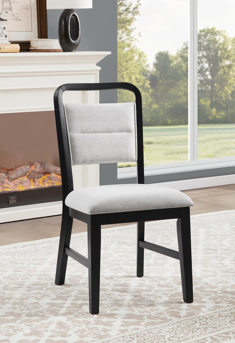 D178 - 5 Piece Dining Room Set (Table, 4 Side Chairs) - Black Ivory - alternate view 4