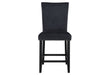 D04 - Velvet Bar Stool - Black
