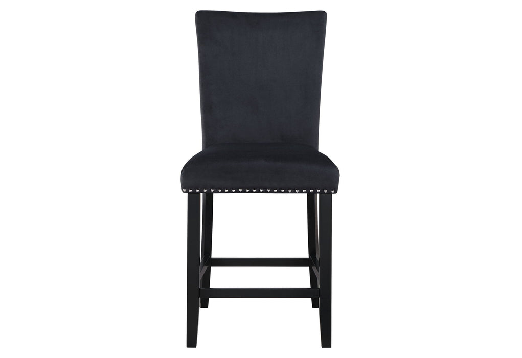 D04 - 5 Piece Dining Room Set (Bar Table And Four Bar Stools) - Black / White - alternate view 3