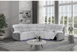 U6028 - Reclining Sectional With LED - Gray