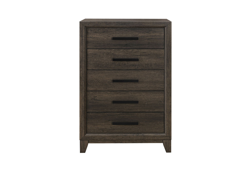 Harmony - 5 Piece King Bedroom Set (Bed, Dresser & Mirror, Nightstand, Chest) - Dark Brown - alternate view 3