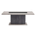 D8030DT - Dining Table Base With Storage Drawers - Black / Brown - alternate view 3