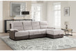 U3822 - Sectional With Pullout And USB - Beige / Brown - alternate view 4