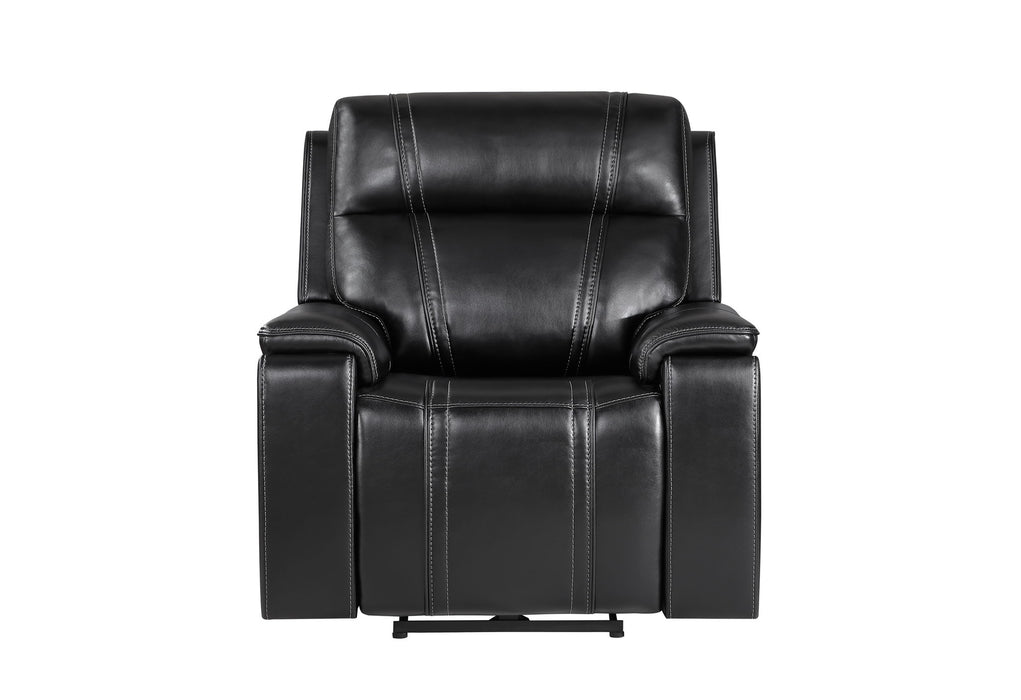 U8880 - 3 Piece Living Room Set (Power Reclining Sofa / Power Console Reclining Loveseat / Power Recliner) - Black - alternate view 4