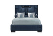 Oscar - Queen Bed Without Wood Trim - Navy Blue - alternate view 4