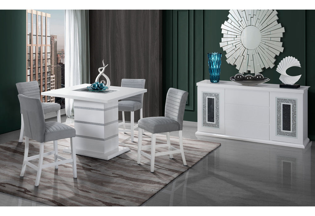 Monaco - Bar Table - White - alternate view 3