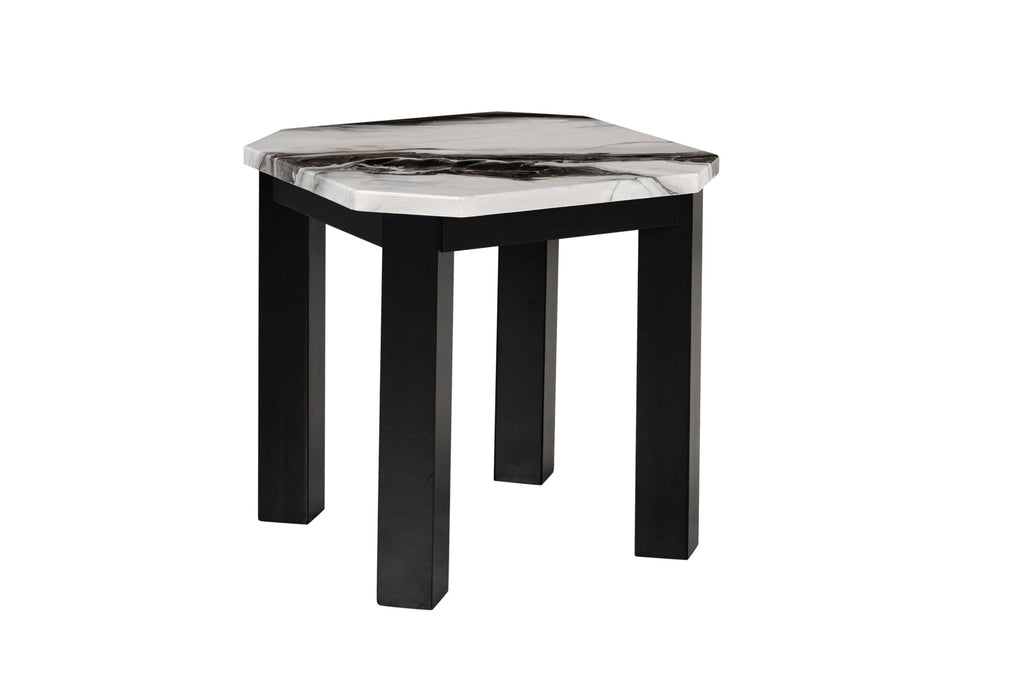 T06 - End Table - Black / White - alternate view 2