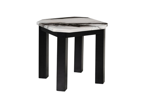 T06 - End Table - Black / White - alternate view 2
