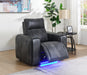 U66 - Power Reclining Chair - Charcoal Gray