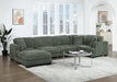 U256 - 6 Piece Sectional - Green
