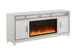Lily - 72" Entertainment Unit With LED, Speakers, Crystal Inserts - White - alternate view 4