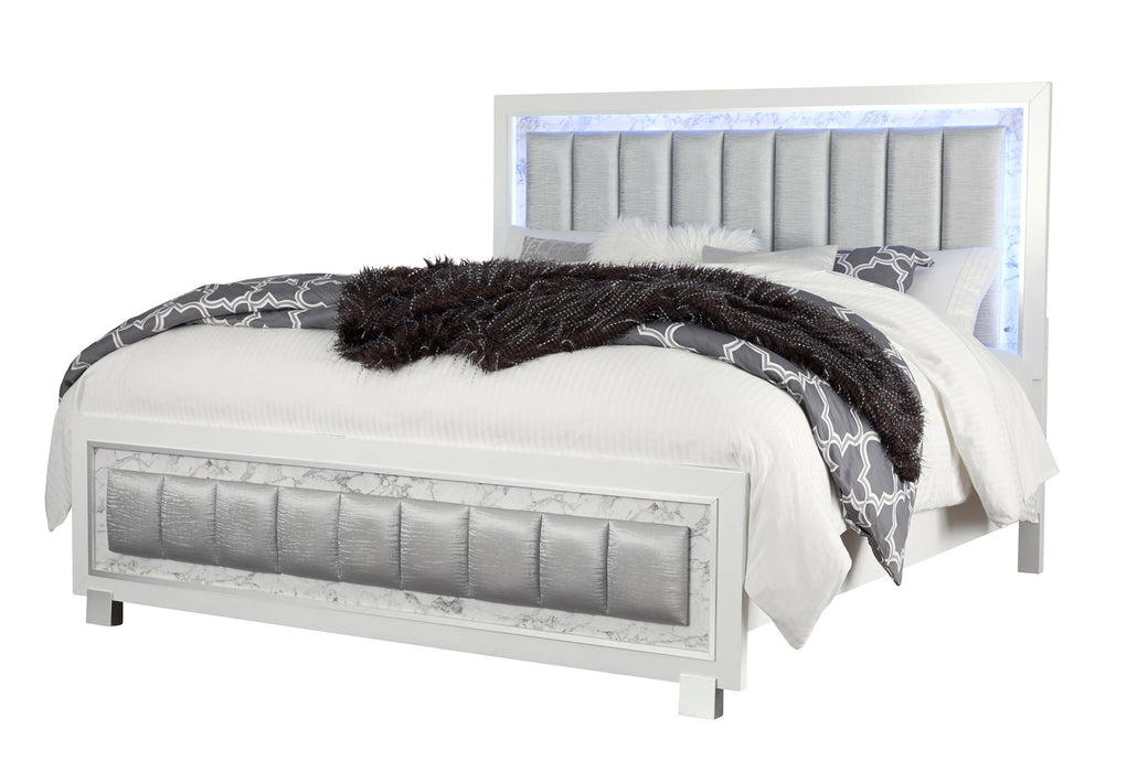 Santorini - Queen Bed - White - alternate view 4