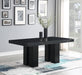 D133 - Faux Marble Dining Table - Black - alternate view 2