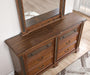 B020 - Wood Dresser - Brown - alternate view 4