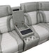 U58 - Power 3 Piece Sectional With Bluetooth Speaker And Wireless Charger - Gray - alternate view 4
