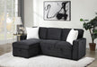 U392 - Sofa Chaise Sectional - Black - alternate view 4