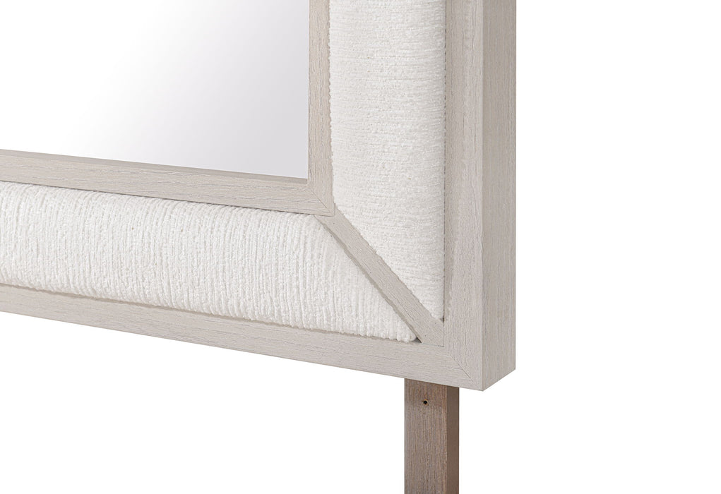 Clara - Upholstered Mirror - Beige - alternate view 4