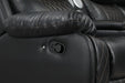 U63 - Motion 3 Piece Sectional With Bluetooth Speaker - Black - alternate view 3