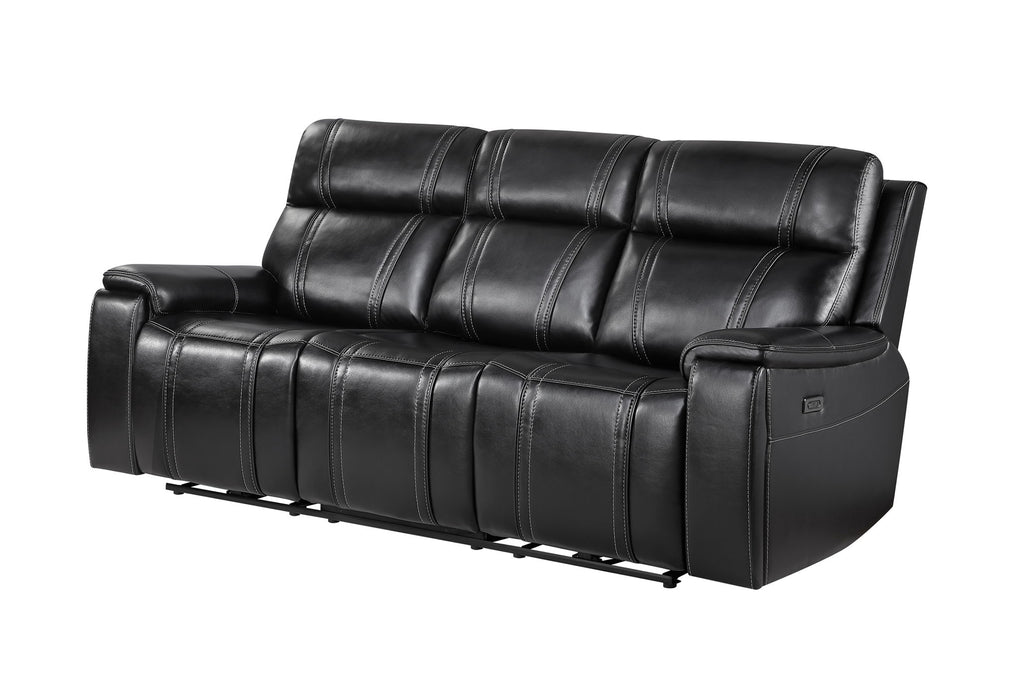 U8880 - Power Reclining Sofa With Armrest Cupholder, DDT With Watch Charger - Black - alternate view 4
