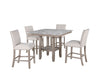 D4010 - 7 Piece Dining Room Set (Bar Table And 6 Bar Stools) - Natural / White - alternate view 4