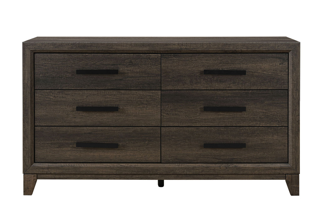 Harmony - 5 Piece Full Bedroom Set (Bed, Dresser & Mirror, Nightstand, Chest) - Dark Brown - alternate view 4