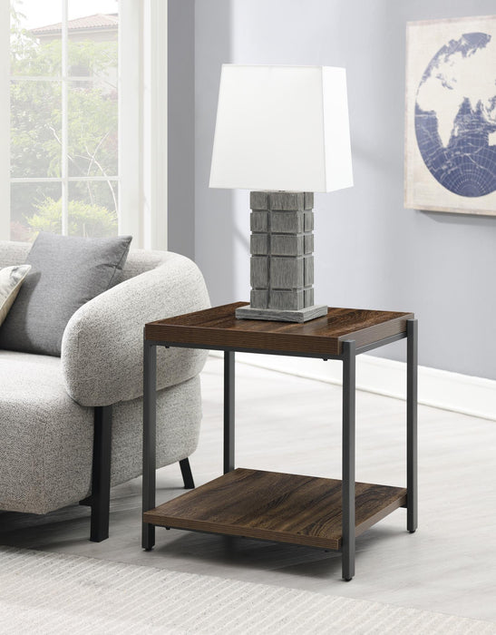 T174 - Coffee Table & 2 End Tables - Warm Brown / Gray - alternate view 4