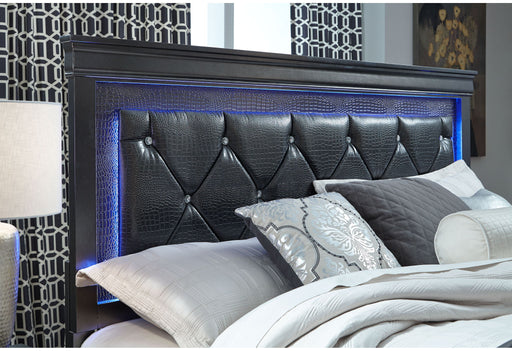 Pompei - Queen Bed With LED - Gray - alternate view 2