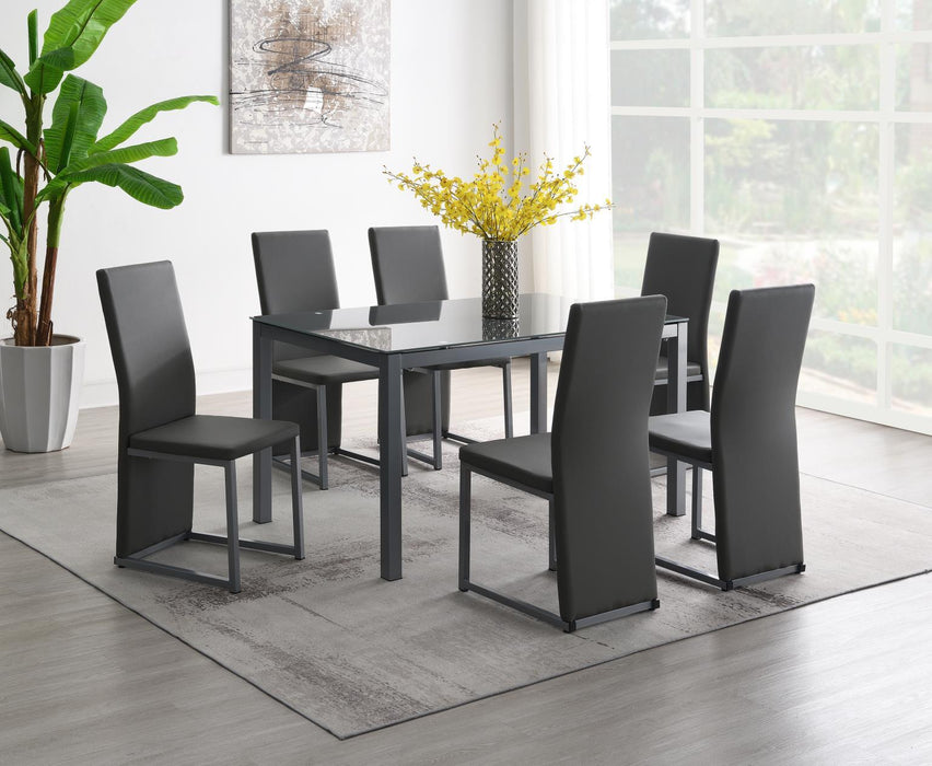D227 - Dining Table - Charcoal - alternate view 2