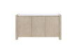 D1321 - Buffet With Real Marble Top - Natural / White