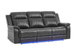 U8879 - Power Reclining Sofa With LED And Global Surround System - Charcoal - alternate view 4