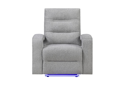 U6611 - Power Recliner With LED - Dark Gray