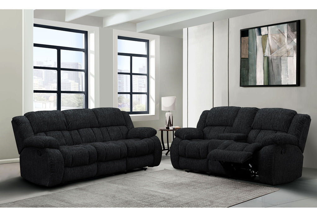 U250 - Console Reclining Loveseat - Ebony - alternate view 3