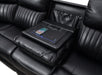 U22 - 3 Piece Power Reclining Sectional With Screen - Black - alternate view 4