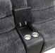 U17 - 6 Piece Power Reclining Sectional With Power Headrest - Dark Gray - alternate view 4