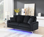 U480 - Sofa & Loveseat - Black - alternate view 3