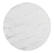 D180 - Melamin Round Dining Table - Black / White - alternate view 3