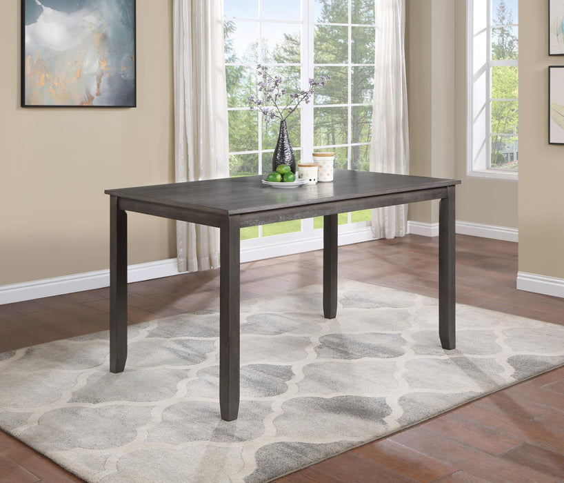 D160 - 7 Piece Dining Room Set (Counter Height Table, 6 Counter Chairs) - Gray - alternate view 3