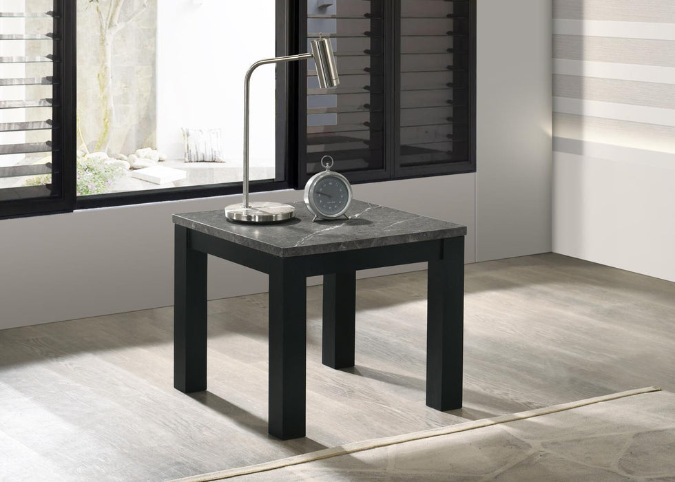 T230 - Melamine Top 3 Piece Table Set (Coffee And 2 End Tables) - Dark Gray - alternate view 3