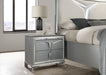 B024 - Nightstand - Olive Shimmer Silver