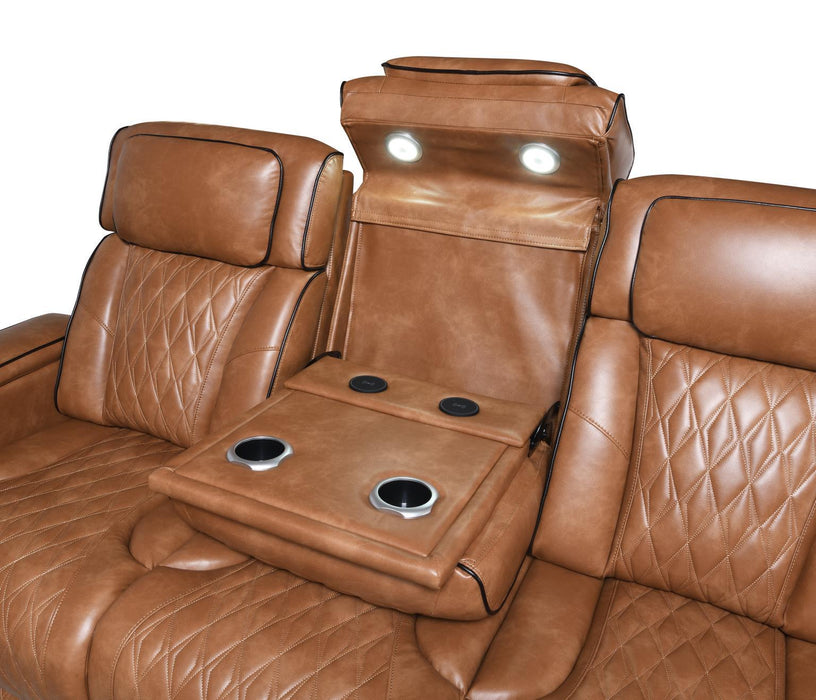 U72 - Power Reclining Sofa - Brown - alternate view 4