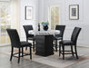 D141 - Round Counter Height Table - White / Black - alternate view 4