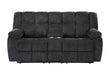 U6000 - 3 Piece Living Room Set (Reclining Sofa / Console Reclining Loveseat / Recliner) - Black - alternate view 4