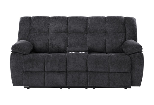 U6000 - Console Reclining Loveseat - Black
