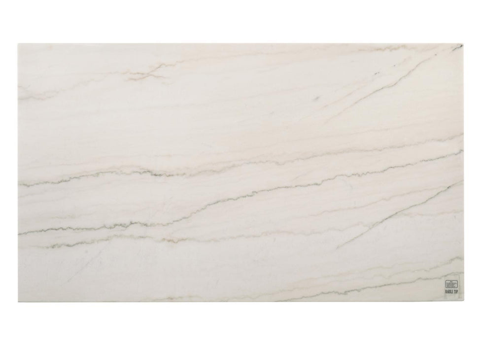 D074 - Rectangular Dining Table - Dark Dry Brush / Bianco Crown Marble - alternate view 4