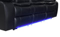 U100 - Power Reclining Sofa With LED Light - Black - alternate view 4